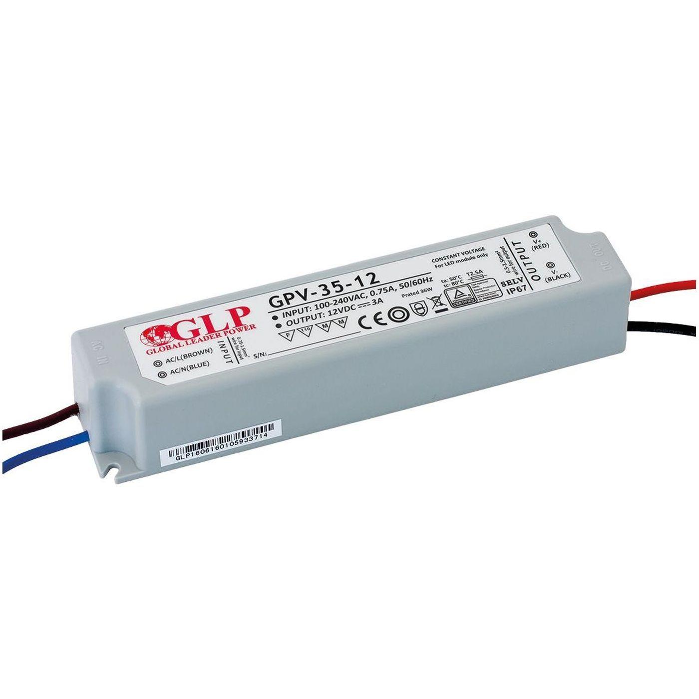 GPV-35-12 36W 12V 3A LED Netzteil Trafo Treiber IP67