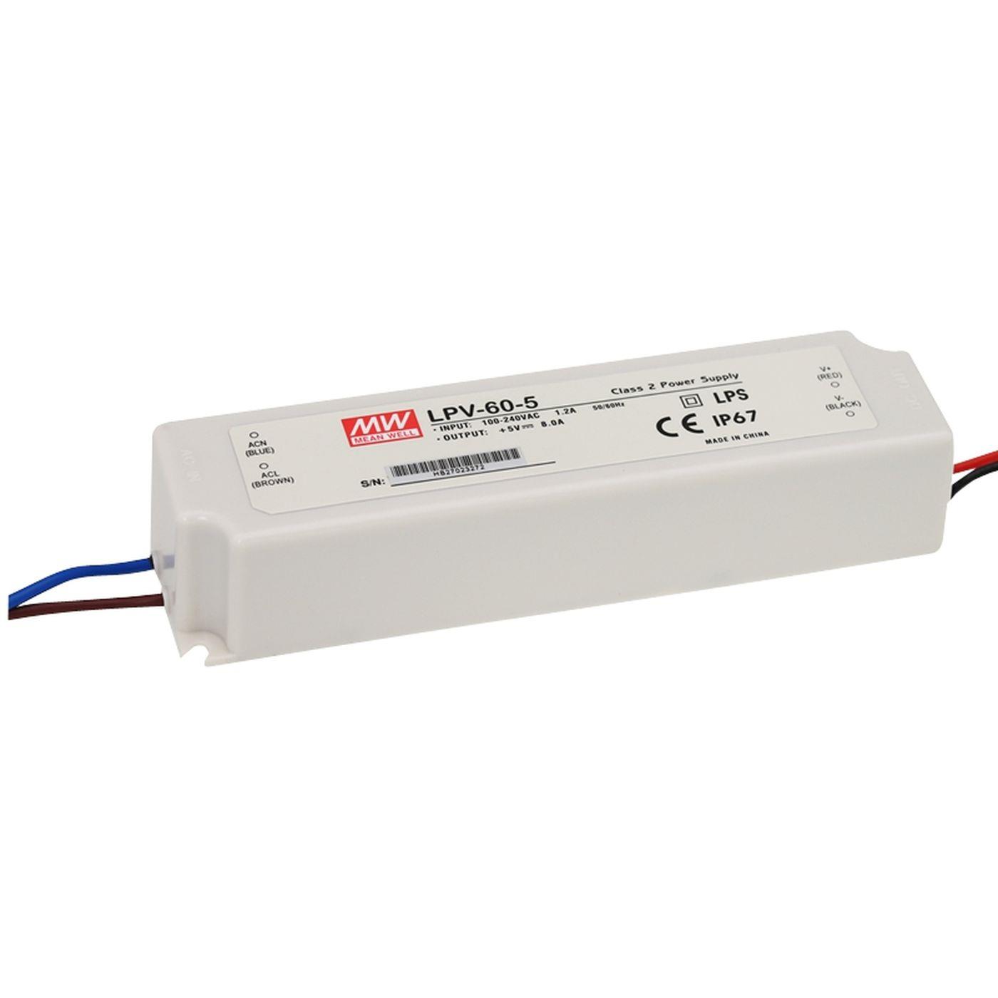 LPV-60-5 40W 5V 8A LED Netzteil Trafo Treiber IP67