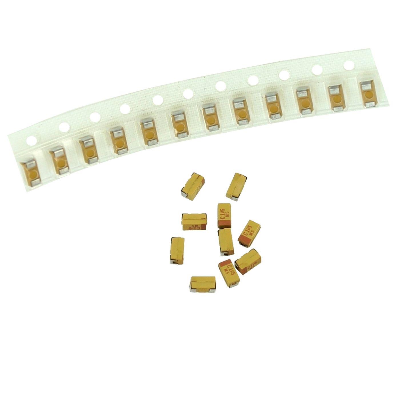 Tantal Kondensator SMD A 1,5µF 10V 125°C 3,2x1,6mm AVX TAJA155M010R 1,5uF