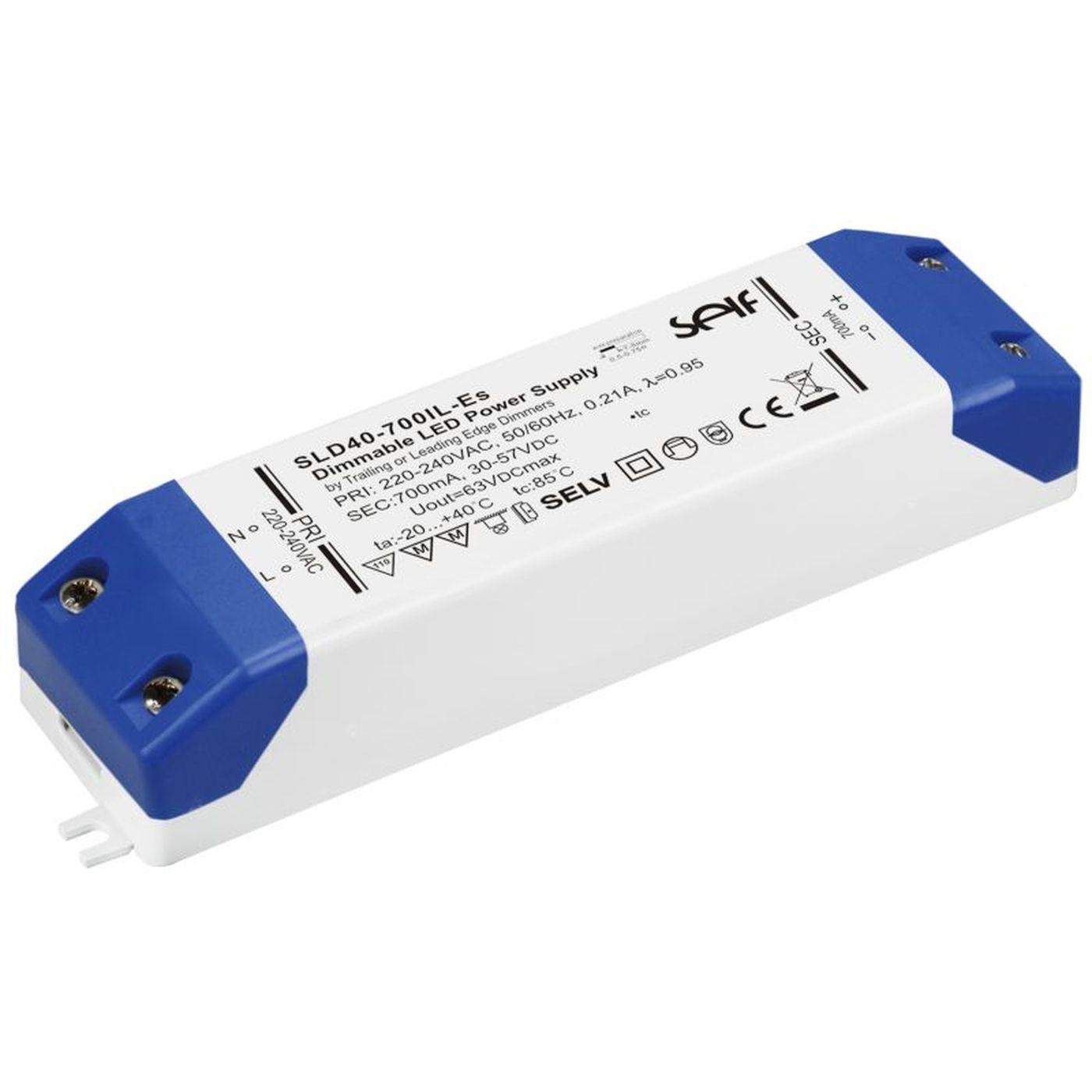 SLD40-800IL-ES 40W 800mA 25...50VDC Konstantstrom LED Netzteil Treiber Trafo Triac Dimmbar