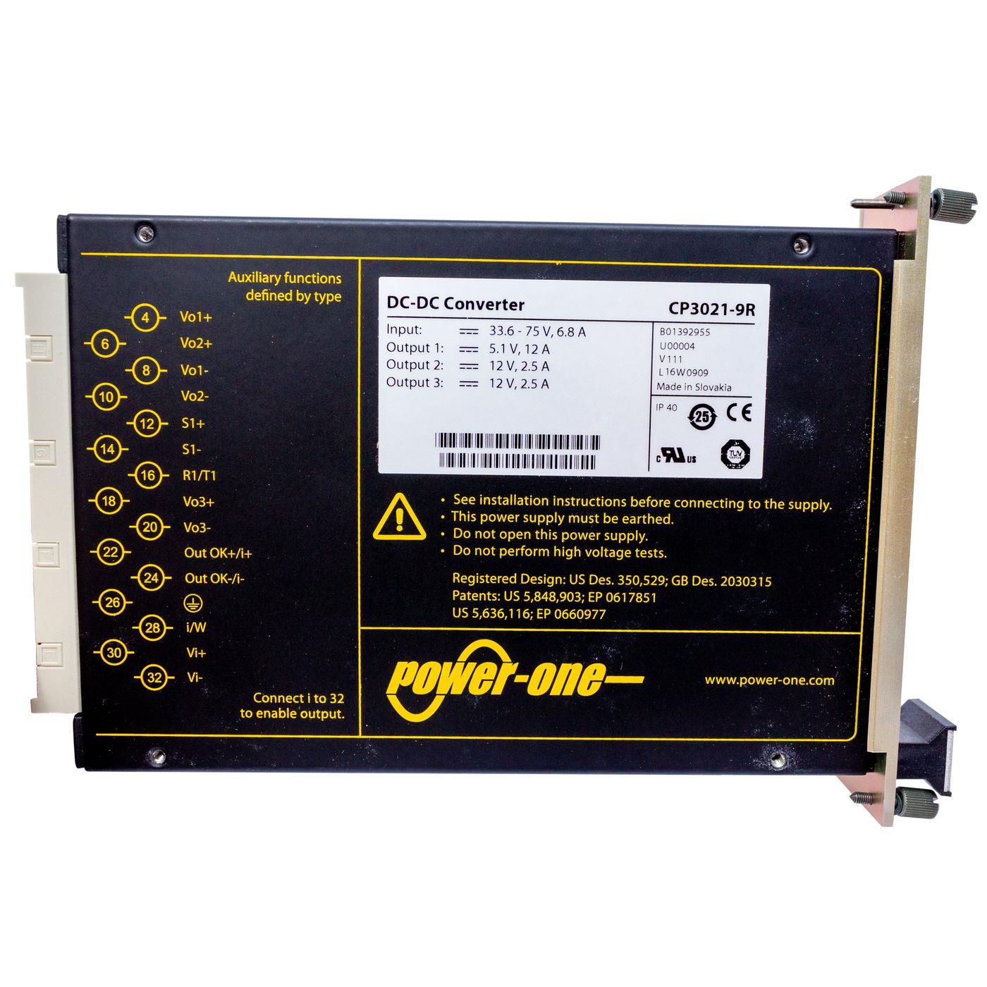 DC/DC Wandler CP3021-9R Power-One 180W +48V -> 5,1V & 12V