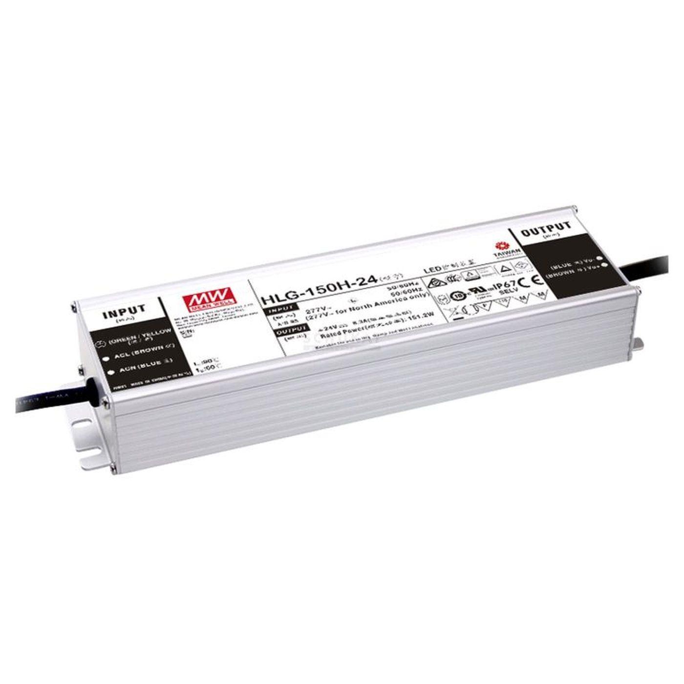 HLG-150H-24B 150W 24V 6,3A LED Netzteil Trafo Treiber IP67 Dimmbar 0-10V PWM